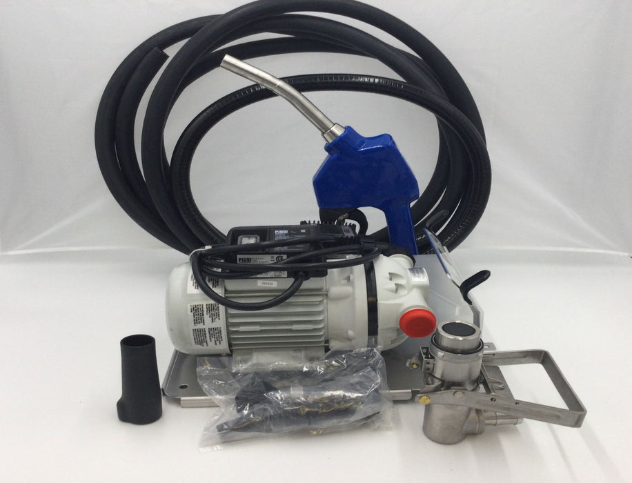 Piusi DEF SUZZARA BLUE PRO 120V/60HZ WITH K24 METER, 3/4" SS AUTOMATIC NOZZLE, 20' HOSE, INCLUDING PART# F1536000 MICROMATIC VALVE W/ BLAST RELIEF