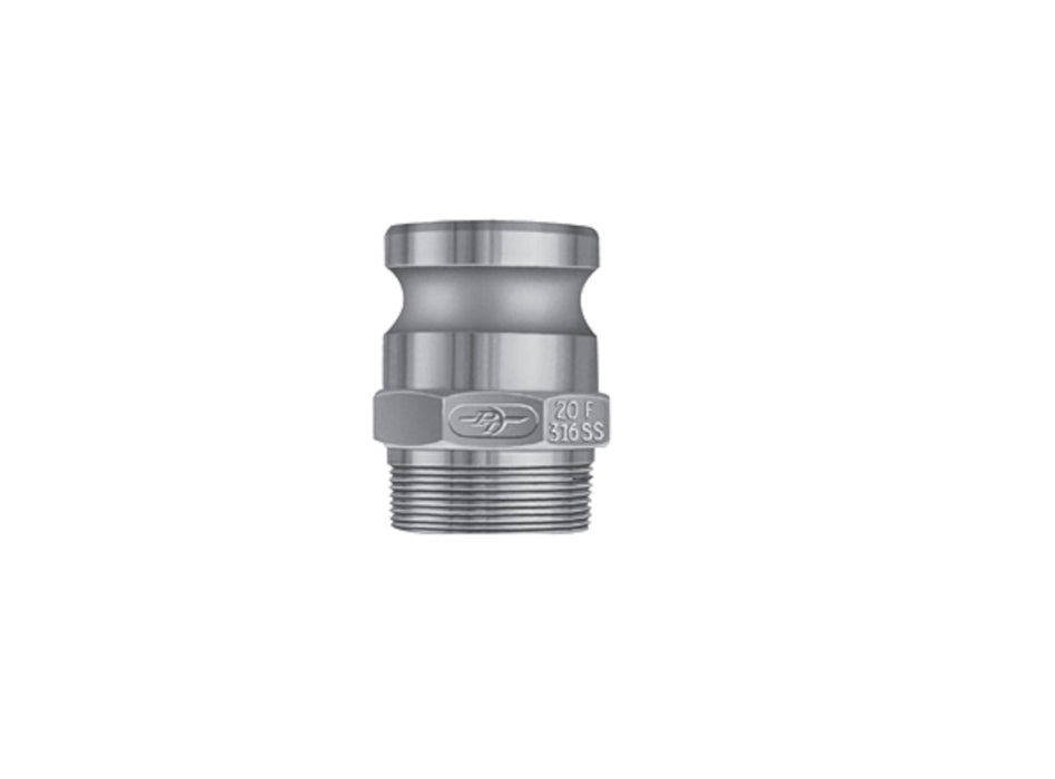 PT Coupling 1" SS Male Thread x Male Coupler